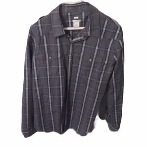 Club Monaco Plaid Button Down Men's size Large